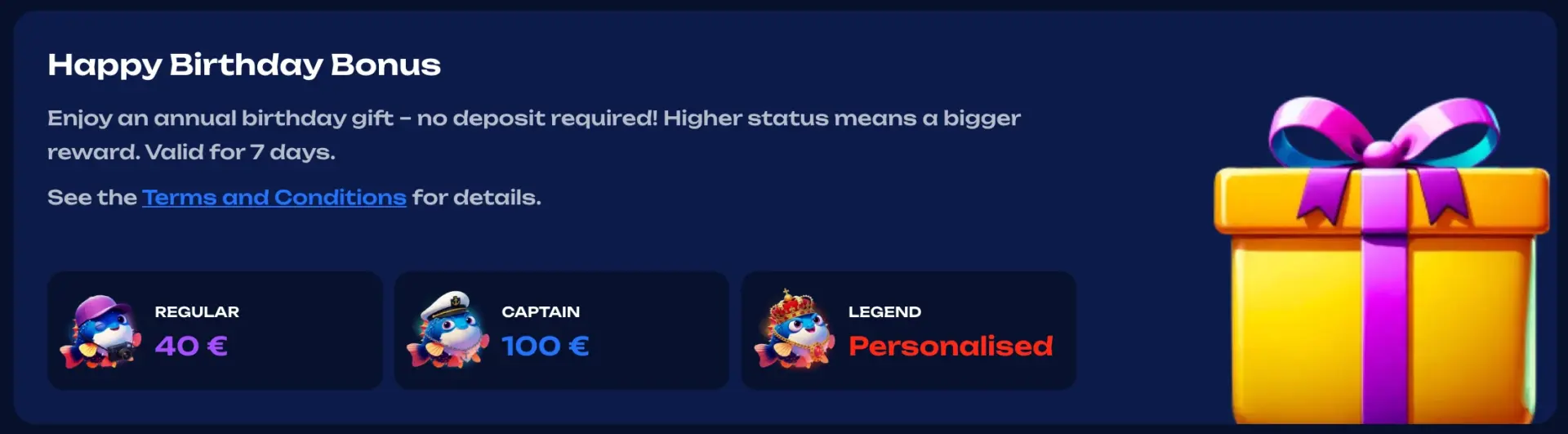 Fugu Casino bonuses
